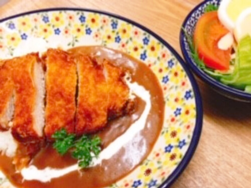 カツカレーセット